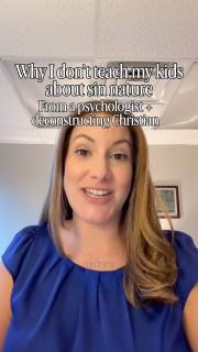 How did being taught you have a sin nature harm you? If you have kids, what are you teaching them about sin and sin nature?

In this reel, I give 3 reasons why as a Christian and a psychologist, I don’t teach my kids they have a sin nature. This does not mean I deny sin—in myself or my kids. This means their first identity is as beloved image bearers.

As always, I encourage you to consult theologians and biblical scholars to help you understand the historical and theological understanding of sin, since I am a psychologist and not an expert on theology.

I highly recommend the work of @meredithannemiller and her Substack Kids + Faith, as well as The Myth of Good Christian Parenting by @mburtwrites and @kelseykmcginnis which has a chapter on sin nature. 

Join the discussion in the comments: how did being taught you have a sin nature harm you as a kid? What are you teaching your own kids?

#christianparents #biblicalparenting #christianparenting #deconstructingfaith #reparentingyourself
