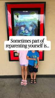 Like if you’re planning to see Toy Story 5 with your kids!

It was so special for me to take my kids to see the movie in theaters (my son’s first movie in a theater!). I saw the first one at 9 years old, then I remember seeing Toy Story 3 in theaters with a classmate and their young kids when I was in grad school. 

Reparenting yourself doesn’t always have to be hard, emotional work. Sometimes it’s sharing your childhood with your kids and seeing the joy, wonder, and delight in their eyes and sharing in it with them. 

However you connect with your younger self, I hope it includes some joy and adventure. 

(And I cried during the movie. Any guesses at which part?)

#toystory5 #reparenting #millennialmom #gentleparentinglife #innerchild