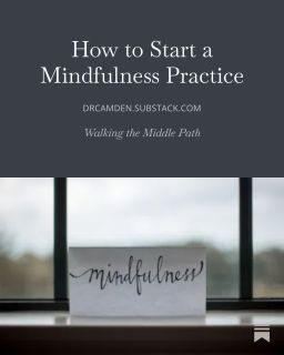 How can a practice of mindfulness meditation help you heal from purity culture, religious trauma, and toxic beliefs?

Everyone tells you to meditate. But does that mean sitting cross-legged on a pillow and saying “ohm”? How are meditation and mindfulness different? 

Let me share what mindfulness is (and isn’t), some basic mindfulness skills, and a Mind-Body Practice to get you started. 

Learn more about how to start a mindfulness practice on my Substack at drcamden.substack.com

#walkingthemiddlepath #substack #faithandmentalhealth #selfcare #soulcare #boundaries #mindfulness #meditation #mindfulnessmeditation #therapist #therapy #mentalhealth #psychology #psychologist #therapistsofinstagram