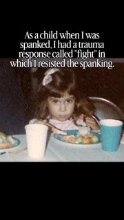 Comment SUBSTACK to learn more about how spanking children induces trauma responses. 

Maybe like me you “fought” back and were called “strong willed.”
Or you ran away and “fled.”
Some of us shut down and “froze.” 
While many of us “fawned” and tried to please and pacify our parents. 

My “fight” today helps me advocate against the harm of spanking in my work as a therapist, writer, and speaker. 

But sometimes the trauma responses that helped us survive as kids hurt us as adults. 

To learn more about how speaking creates trauma responses that last into adulthood, comment SUBSTACK to read my latest Substack essay. 

#strongwilled #healingfromtrauma #breakingcycles #jamesdobson