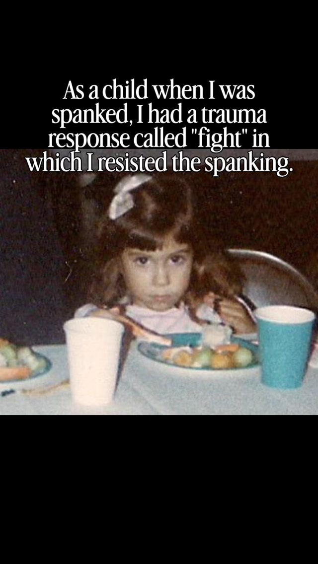 Comment SUBSTACK to learn more about how spanking children induces trauma responses. 

Maybe like me you “fought” back and were called “strong willed.”
Or you ran away and “fled.”
Some of us shut down and “froze.” 
While many of us “fawned” and tried to please and pacify our parents. 

My “fight” today helps me advocate against the harm of spanking in my work as a therapist, writer, and speaker. 

But sometimes the trauma responses that helped us survive as kids hurt us as adults. 

To learn more about how speaking creates trauma responses that last into adulthood, comment SUBSTACK to read my latest Substack essay. 

#strongwilled #healingfromtrauma #breakingcycles #jamesdobson