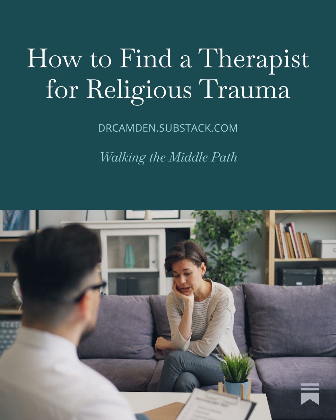 What are the treatment options when you need help for religious trauma, spiritual abuse, or deconstructing purity culture?

Today on Substack I share about the types of professional help, types of treatments for religious trauma, and how to find a therapist.

If you've felt stuck and unsure where to go for help, I hope this article gives you clarity and helps you take your next steps!

And if you're interested in working with me for therapy, I share some options with you.

The full article is available for free on my Substack at drcamden.substack.com

#walkingthemiddlepath #substack #selfcare #soulcare #boundaries #embodiedselfcare #embodiment #therapist #therapy #mentalhealth #psychology #psychologist #therapistsofinstagram #christianpsychologist #faithandmentalhealth #christiantherapy #knoxvilletherapist #tennesseetherapist #emdr #emdrtherapist #purityculture #purityculturecoach #religious trauma #religiousdeconstruction #faithdeconstruction #religioustrauma #deconstruction #deconstructingfaith #purityculturerecovery #evolvingfaith