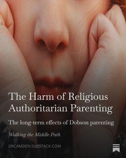 In the days after James Dobson's death, my social media feed was full of grief. Not  for the loss of the person, but for the trauma caused by his teachings. 

The generations of us raised on Dobson’s religious brand of control-based parenting know the harm because we live with this legacy every day. 

Today’s Substack is an exploration of the long-term, unanticipated effects of religious authoritarian (Dobson) parenting. I offer some suggestions for how to heal and an Inner Child Practice.

Go to DRCAMDEN dot SUBSTACK dot com to read it or the link in my bio!

#dobson #christianparenting #reparenting #jamesdobson #religioustrauma #walkingthemiddlepath #substack #christianwriter #christianparenting #gentleparenting  #christianparenting #christianparents#reparentingyourself #deconstruction #faithandmentalhealth #religiousdeconstruction #faithdeconstruction #deconstructingfaith #faithreconstruction
