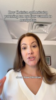 How did faux warmth in Christian authoritarian parenting affect you?

A follow-up to my reel from last week on how faux warmth can confuse and manipulate kids into a fawning and compliant response.

I respond to my friend @mburtwrites about the “sing songy” Mommy dearest voice of Christian authoritarian parenting and how this may lead to inauthentic relationships with parents or difficulties in other relationships.

👇️ Join the discussion in the comments 
❤️ Follow @drcamden for my next follow-up reel in which I explain more about how authoritarian parenting leads to trauma responses like fawning 
.
.
.
.
Dobson 
Christian parenting
Gentle parenting
Reparenting yourself
Religious trauma
Deconstruction