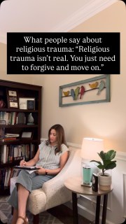One of the most painful parts of any trauma is often what happens afterward—people telling you it wasn’t that bad. 

Your parents: “We took good care of you! You knew you were loved.”
The Church: “The church is full of imperfect people. It’s people that hurt you, not God.”
Other Christians: “That’s not trauma. You just need to forgive and move on.”

But trauma is not defined by whether someone else thinks an experience was traumatic enough.

Trauma is not just what happened to you—it’s your body’s response to what happened.

Two people can go through the same event and be affected very differently. That’s because trauma is subjective.

Trauma is also embodied. Your nervous system can continue carrying the effects of an experience long after you’ve decided you want to move on.

If your experience has been invalidated and minimized by your parents, the Church, other Christians...I am so sorry. You are not alone. Healing is possible.

SHARE this post so others know they are not alone.

#religioustrauma #traumainformed #faithdeconstruction #faithandmentalhealth #traumasurvivor