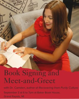West Michigan, I am coming to visit next week!

I'll be in West Michigan next week with two opportunities to meet you:

-September 3 at 6 to 7pm at Baker Book Store in Grand Rapids for a book signing and meet-and-greet. You can RSVP (it's free) at the link in my bio!

-September 4 at 7pm at Port 393 in Holland for the non-profit group Still Processing, where I'll be speaking on "Recovering from Purity Culture". The event is free! More information at https://stillprocessing.org/gatherings/

If you're in the West Michigan area, I hope to see you!