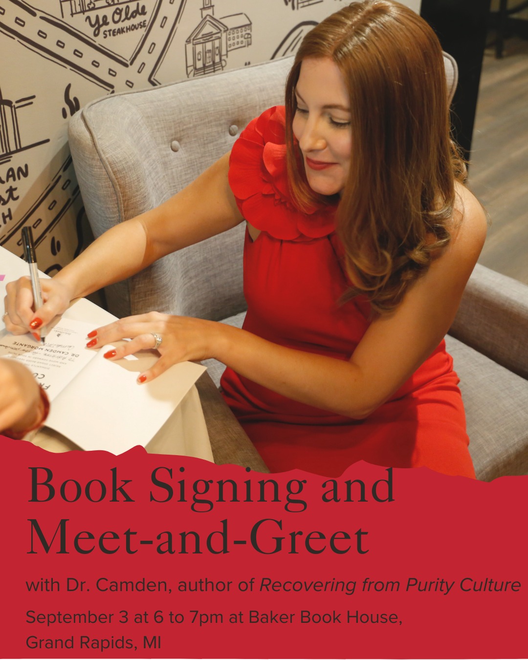 West Michigan, I am coming to visit next week!

I'll be in West Michigan next week with two opportunities to meet you:

-September 3 at 6 to 7pm at Baker Book Store in Grand Rapids for a book signing and meet-and-greet. You can RSVP (it's free) at the link in my bio!

-September 4 at 7pm at Port 393 in Holland for the non-profit group Still Processing, where I'll be speaking on "Recovering from Purity Culture". The event is free! More information at https://stillprocessing.org/gatherings/

If you're in the West Michigan area, I hope to see you!