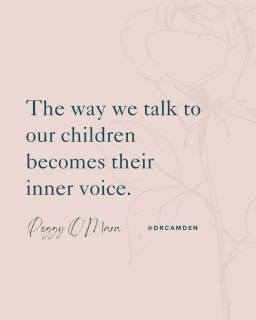 "The way we talk to our children becomes their inner voice." --Peggy O'Mara

The words your parents spoke about you become the beliefs you have about yourself and the words you speak to your children. That's how generational cycles get passed down.

How are you changing the way you talk to yourself now? How does that change the way you talk to your children?

#gentleparenting #christianparenting #christianparents #respectfulparenting #peacefulparenting #connectedparenting #gentleparentingbooks #reparenting #reparentingyourself #jamesdobson #dobson #strongwilledchild #daretodiscipline #emotionallyimmatureparents #adultchildrenofemotionallyimmatureparents #amwriting #religioustrauma #deconstruction #faithandmentalhealth #religiousdeconstruction #faithdeconstruction #deconstructingfaith #faithreconstruction