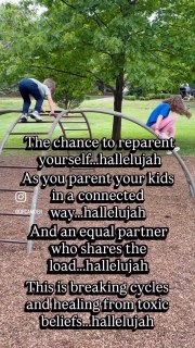 Reparenting yourself while parenting your kids differently…hallelujah.

Follow @drcamden for more content on healing your faith and relationships from toxic beliefs. 

#reparenting #reparentingyourself #gentleparent #connectedparenting #breakingcycles