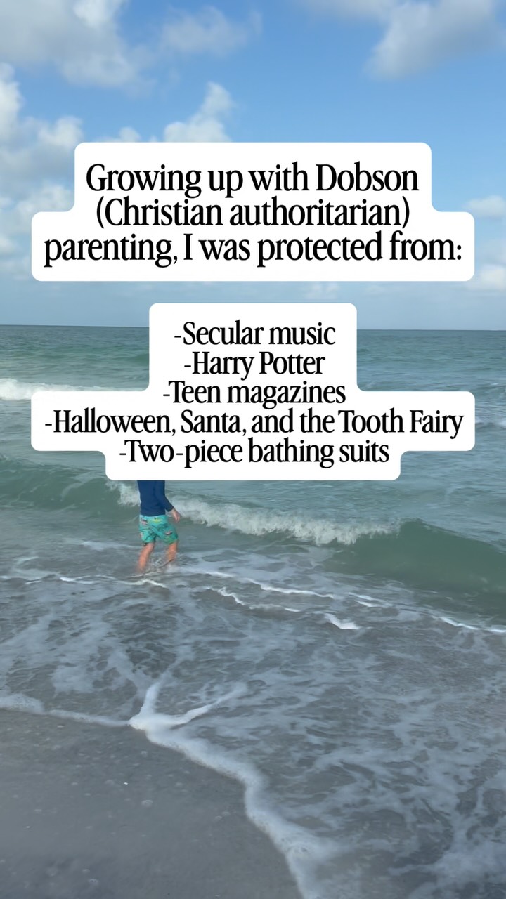 What else were you protected from in Christian authoritarian (Dobson) parenting?

💬 Can you top the Tooth Fairy? Tell me the most ridiculous thing you were "protected from".

I'm @drcamden, a licensed psychologist who helps deconstructing Christians like me heal from toxic beliefs while holding onto their faith. I'm currently writing a book on reparenting yourself from toxic Christian parenting.

If you're also healing from purity culture, patriarchy, and toxic parenting, you're in good company here.

#jamesdobson #christianparenting #consciousparenting #religioustrauma #faithdeconstruction