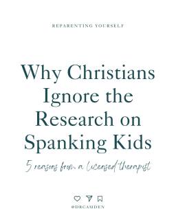 Comment SUBSTACK to read my latest essay on Why Christians Ignore the Research on Spanking Kids.

I've been shocked at the response I've received from some Christian when I present the research on the harm of spanking kids. Here are six reasons I suspect for why they continue to ignore the evidence.

💬 What did I miss? Leave me a comment and let me know!

#spankingkids #dobsonparenting #consciousparenting #christianparents #christianparenting